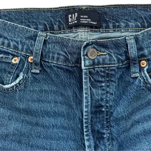 GAP High Rise Cheeky Straight Leg Jeans - Picture 6 of 7